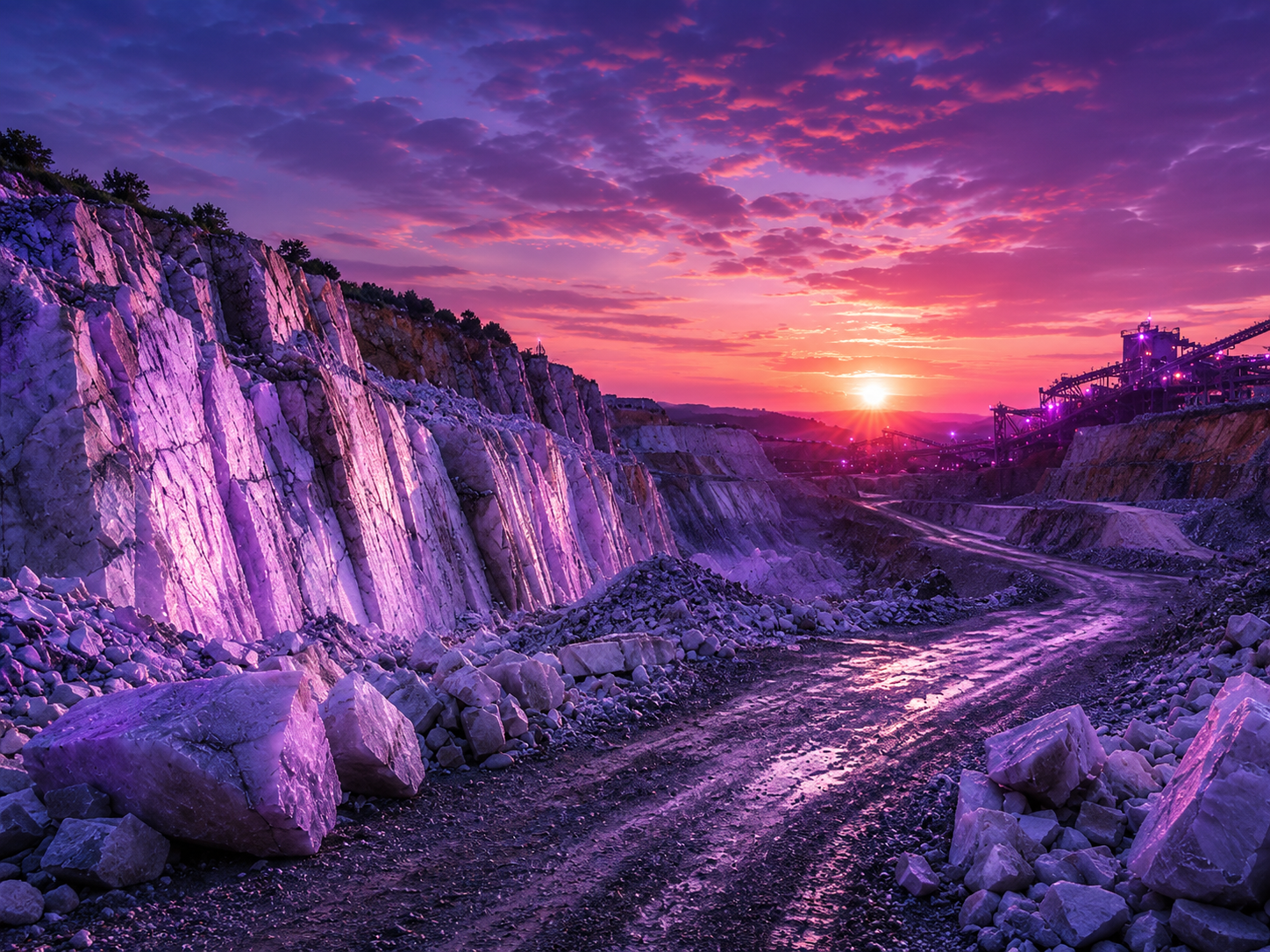 Quartzite quarry